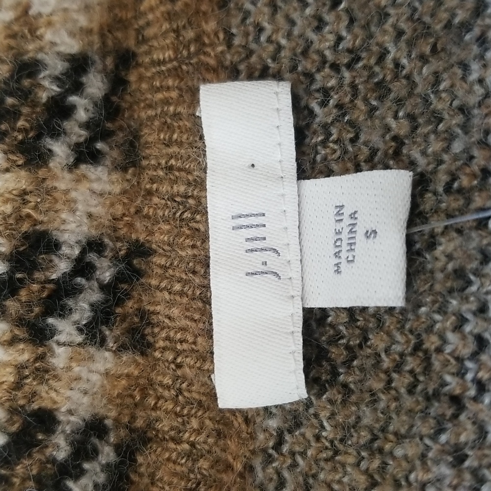 J. Jill Black and Cream Houndstooth Button Down Cardigan - Picture 6 of 10